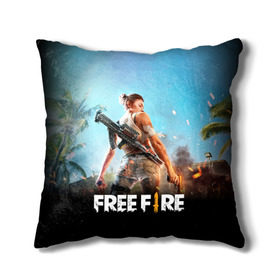 Подушка 3D с принтом FREE FIRE в городе Новоалтайск, наволочка – 100% полиэстер, наполнитель – холлофайбер (легкий наполнитель, не вызывает аллергию). | состоит из подушки и наволочки. Наволочка на молнии, легко снимается для стирки | battle | battlegrounds | fire | free | game | games | garena | logo | mobile | royale | батлграунд | битва | гарена | гарено | игра | игры | королевская | лого | логотип | мобайл | онлайн | символ | фаер | фаир | фри