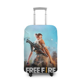 Чехол для чемодана 3D с принтом FREE FIRE в городе Новоалтайск, 86% полиэфир, 14% спандекс | двустороннее нанесение принта, прорези для ручек и колес | battle | battlegrounds | fire | free | game | games | garena | logo | mobile | royale | батлграунд | битва | гарена | гарено | игра | игры | королевская | лого | логотип | мобайл | онлайн | символ | фаер | фаир | фри
