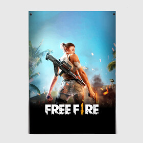 Постер с принтом FREE FIRE в городе Новоалтайск, 100% бумага
 | бумага, плотность 150 мг. Матовая, но за счет высокого коэффициента гладкости имеет небольшой блеск и дает на свету блики, но в отличии от глянцевой бумаги не покрыта лаком | battle | battlegrounds | fire | free | game | games | garena | logo | mobile | royale | батлграунд | битва | гарена | гарено | игра | игры | королевская | лого | логотип | мобайл | онлайн | символ | фаер | фаир | фри