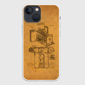 Чехол для iPhone 13 mini с принтом Photographic Camera Patent в городе Новоалтайск,  |  | Тематика изображения на принте: patent | идея | история | камера | патент | разработка | фотик | фотоаппарат | фотограф | чертеж | чертежи
