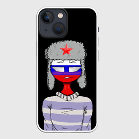 Чехол для iPhone 13 mini с принтом CountryHumans   Россия в городе Новоалтайск,  |  | balls | country | countryballs | countryhumans | fandom | flag | flags | humans | russia | ussr | болз | кантри | кантриболз | кантрихуманс | россия | ссср | страна | страны | флаг | флаги | фэндом | хуманс | хьюманс