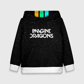 Детская толстовка 3D с принтом IMAGINE DRAGONS (КАПЮШОН) в городе Новоалтайск, 100% полиэстер | двухслойный капюшон со шнурком для регулировки, мягкие манжеты на рукавах и по низу толстовки, спереди карман-кенгуру с мягким внутренним слоем | Тематика изображения на принте: evolve | id | imagine dragons | драконы | ид