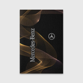Обложка для паспорта матовая кожа с принтом Mercedes в городе Новоалтайск, натуральная матовая кожа | размер 19,3 х 13,7 см; прозрачные пластиковые крепления | amg | mercedes | авто | автомобиль | иномарка | логотип | машина | мерседес | текстура
