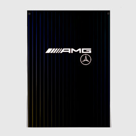 Постер с принтом Mercedes в городе Новоалтайск, 100% бумага
 | бумага, плотность 150 мг. Матовая, но за счет высокого коэффициента гладкости имеет небольшой блеск и дает на свету блики, но в отличии от глянцевой бумаги не покрыта лаком | amg | mercedes | авто | автомобиль | иномарка | логотип | машина | мерседес | текстура