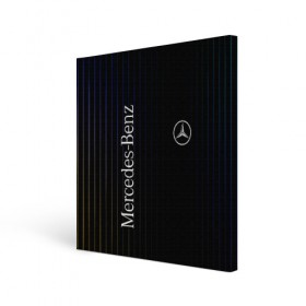 Холст квадратный с принтом Mercedes в городе Новоалтайск, 100% ПВХ |  | amg | mercedes | авто | автомобиль | иномарка | логотип | машина | мерседес | текстура