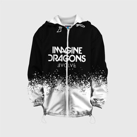 Детская куртка 3D с принтом IMAGINE DRAGONS в городе Новоалтайск, 100% полиэстер | застежка — молния, подол и капюшон оформлены резинкой с фиксаторами, по бокам — два кармана без застежек, один потайной карман на груди, плотность верхнего слоя — 90 г/м2; плотность флисового подклада — 260 г/м2 | evolve | id | imagine dragons | драконы | ид