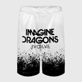 Детские спортивные шорты 3D с принтом IMAGINE DRAGONS в городе Новоалтайск,  100% полиэстер
 | пояс оформлен широкой мягкой резинкой, ткань тянется
 | evolve | id | imagine dragons | драконы | ид
