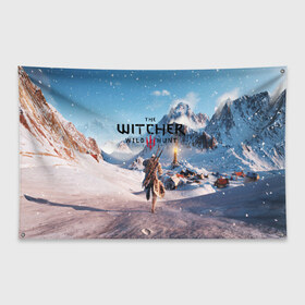 Флаг-баннер с принтом THE WITCHER 3WILD HUNT в городе Новоалтайск, 100% полиэстер | размер 67 х 109 см, плотность ткани — 95 г/м2; по краям флага есть четыре люверса для крепления | cd projekt red | ciri | game | geralt | geralt of rivia | gwynbleidd | the witcher | the witcher 3: wild hunt | ведьмак | ведьмак 3: дикая охота | геральт | геральт из ривии | цири | цирилла