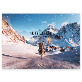 Поздравительная открытка с принтом THE WITCHER 3:WILD HUNT в городе Новоалтайск, 100% бумага | плотность бумаги 280 г/м2, матовая, на обратной стороне линовка и место для марки
 | Тематика изображения на принте: cd projekt red | ciri | game | geralt | geralt of rivia | gwynbleidd | the witcher | the witcher 3: wild hunt | ведьмак | ведьмак 3: дикая охота | геральт | геральт из ривии | цири | цирилла