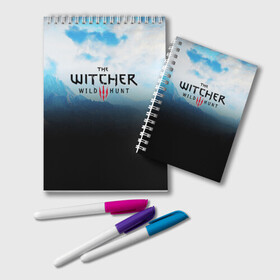 Блокнот с принтом THE WITCHER 3WILD HUNT в городе Новоалтайск, 100% бумага | 48 листов, плотность листов — 60 г/м2, плотность картонной обложки — 250 г/м2. Листы скреплены удобной пружинной спиралью. Цвет линий — светло-серый
 | Тематика изображения на принте: cd projekt red | ciri | game | geralt | geralt of rivia | gwynbleidd | the witcher | the witcher 3: wild hunt | ведьмак | ведьмак 3: дикая охота | геральт | геральт из ривии | цири | цирилла