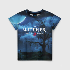 Детская футболка 3D с принтом THE WITCHER 3:WILD HUNT в городе Новоалтайск, 100% гипоаллергенный полиэфир | прямой крой, круглый вырез горловины, длина до линии бедер, чуть спущенное плечо, ткань немного тянется | cd projekt red | ciri | game | geralt | geralt of rivia | gwynbleidd | the witcher | the witcher 3: wild hunt | ведьмак | ведьмак 3: дикая охота | геральт | геральт из ривии | цири | цирилла