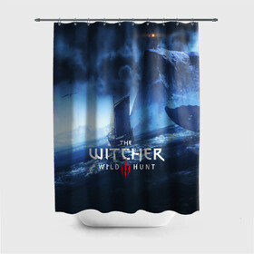 Штора 3D для ванной с принтом THE WITCHER 3:WILD HUNT в городе Новоалтайск, 100% полиэстер | плотность материала — 100 г/м2. Стандартный размер — 146 см х 180 см. По верхнему краю — пластиковые люверсы для креплений. В комплекте 10 пластиковых колец | cd projekt red | ciri | game | geralt | geralt of rivia | gwynbleidd | the witcher | the witcher 3: wild hunt | ведьмак | ведьмак 3: дикая охота | геральт | геральт из ривии | цири | цирилла