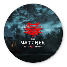 Коврик для мышки круглый с принтом THE WITCHER 3:WILD HUNT в городе Новоалтайск, резина и полиэстер | круглая форма, изображение наносится на всю лицевую часть | Тематика изображения на принте: cd projekt red | ciri | game | geralt | geralt of rivia | gwynbleidd | the witcher | the witcher 3: wild hunt | ведьмак | ведьмак 3: дикая охота | геральт | геральт из ривии | цири | цирилла