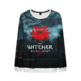 Мужской свитшот 3D с принтом THE WITCHER 3:WILD HUNT в городе Новоалтайск, 100% полиэстер с мягким внутренним слоем | круглый вырез горловины, мягкая резинка на манжетах и поясе, свободная посадка по фигуре | Тематика изображения на принте: cd projekt red | ciri | game | geralt | geralt of rivia | gwynbleidd | the witcher | the witcher 3: wild hunt | ведьмак | ведьмак 3: дикая охота | геральт | геральт из ривии | цири | цирилла