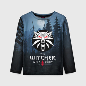 Детский лонгслив 3D с принтом THE WITCHER 3 в городе Новоалтайск, 100% полиэстер | длинные рукава, круглый вырез горловины, полуприлегающий силуэт
 | cd projekt red | ciri | game | geralt | geralt of rivia | gwynbleidd | the witcher | the witcher 3: wild hunt | ведьмак | ведьмак 3: дикая охота | геральт | геральт из ривии | цири | цирилла