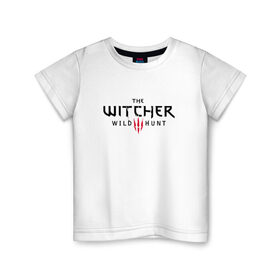 Детская футболка хлопок с принтом THE WITCHER 3 в городе Новоалтайск, 100% хлопок | круглый вырез горловины, полуприлегающий силуэт, длина до линии бедер | cd projekt red | ciri | game | geralt | geralt of rivia | gwynbleidd | the witcher | the witcher 3: wild hunt | ведьмак | ведьмак 3: дикая охота | геральт | геральт из ривии | цири | цирилла
