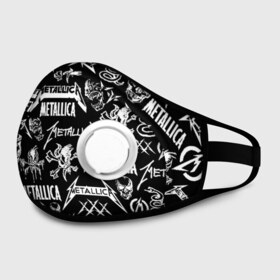 Маска из неопрена с принтом METALLICA LOGOBOMBING в городе Новоалтайск, неопрен 100% | Форма огибающая нос. Резинки для ушей с дополнительной резинкой на затылке. Клапан для выдоха для активного дыхания при занятиях спортом. Эластичный материал маски и окантовки для лучшего растяжения и прилегания маски.  | matters metallica | metallica | metallica else | metallica nothing | metallicas metallica | nothing else | металлика | металлика.