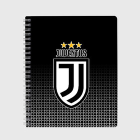Тетрадь с принтом JUVENTUS в городе Новоалтайск, 100% бумага | 48 листов, плотность листов — 60 г/м2, плотность картонной обложки — 250 г/м2. Листы скреплены сбоку удобной пружинной спиралью. Уголки страниц и обложки скругленные. Цвет линий — светло-серый
 | cr7 | juve | juventus | ronaldo | роналдо | ювентус