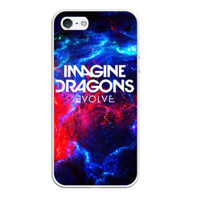 Чехол для iPhone 5/5S матовый с принтом IMAGINE DRAGONS в городе Новоалтайск, Силикон | Область печати: задняя сторона чехла, без боковых панелей | evolve | id | imagine dragons | драконы | ид
