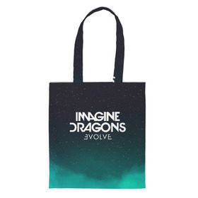 Сумка 3D повседневная с принтом IMAGINE DRAGONS в городе Новоалтайск, 100% полиэстер | Плотность: 200 г/м2; Размер: 34×35 см; Высота лямок: 30 см | evolve | id | imagine dragons | драконы | ид