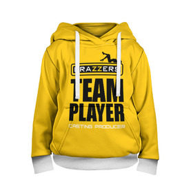 Детская толстовка 3D с принтом Brazzers Team player в городе Новоалтайск, 100% полиэстер | двухслойный капюшон со шнурком для регулировки, мягкие манжеты на рукавах и по низу толстовки, спереди карман-кенгуру с мягким внутренним слоем | adults | brazzers | casting | emblem | films | girl | inscription | logo | player | producer | silhouette | studio | team | девушка | игрок | кастинг | командный | логотип | надпись | продюсер | силуэт | студия | фильмы | эмблема