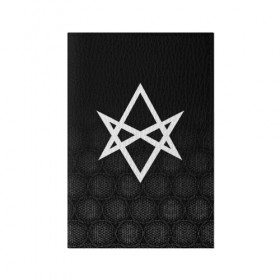 Обложка для паспорта матовая кожа с принтом BRING ME THE HORIZON в городе Новоалтайск, натуральная матовая кожа | размер 19,3 х 13,7 см; прозрачные пластиковые крепления | Тематика изображения на принте: bmth | bring me the horizon