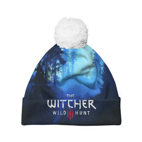 Шапка 3D c помпоном с принтом THE WITCHER 3:WILD HUNT в городе Новоалтайск, 100% полиэстер | универсальный размер, печать по всей поверхности изделия | cd projekt red | ciri | game | geralt | geralt of rivia | gwynbleidd | the witcher | the witcher 3: wild hunt | ведьмак | ведьмак 3: дикая охота | геральт | геральт из ривии | цири | цирилла