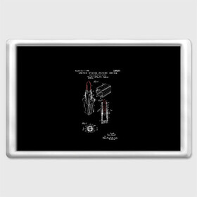 Магнит 45*70 с принтом Patent - Lipstick в городе Новоалтайск, Пластик | Размер: 78*52 мм; Размер печати: 70*45 | lipstick | patent | губы | идея | история | патент | помада | разработка | чертеж | чертежи