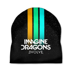 Шапка 3D с принтом РЮКЗАК IMAGINE DRAGONS в городе Новоалтайск, 100% полиэстер | универсальный размер, печать по всей поверхности изделия | evolve | id | imagine dragons | драконы | ид
