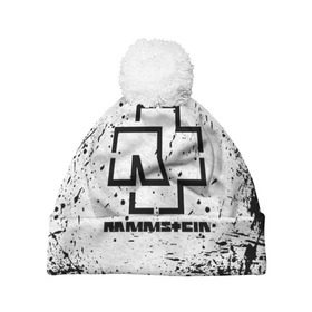 Шапка 3D c помпоном с принтом RAMMSTEIN в городе Новоалтайск, 100% полиэстер | универсальный размер, печать по всей поверхности изделия | lindemann | lm | rammstein | rock | кристиан лоренц | линдеманн | лм | музыка | рамштайн | рок | тилль линдеманн