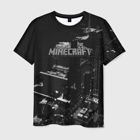 Мужская футболка 3D с принтом MINECRAFT в городе Новоалтайск, 100% полиэфир | прямой крой, круглый вырез горловины, длина до линии бедер | craft | creeper | dungeon | dungeons | earth | game | logo | mine | minecraft | mobile | online | дунгеонс | земля | зомби | игра | крипер | лого | майкрафт | майнкрафт | мобайл | онлайн | подземелье | подземелья