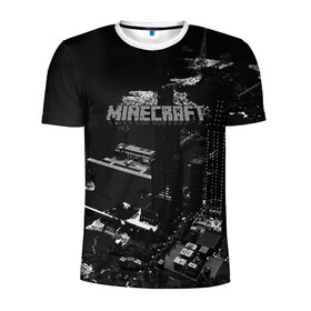 Мужская футболка 3D спортивная с принтом MINECRAFT в городе Новоалтайск, 100% полиэстер с улучшенными характеристиками | приталенный силуэт, круглая горловина, широкие плечи, сужается к линии бедра | craft | creeper | dungeon | dungeons | earth | game | logo | mine | minecraft | mobile | online | дунгеонс | земля | зомби | игра | крипер | лого | майкрафт | майнкрафт | мобайл | онлайн | подземелье | подземелья