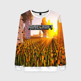 Женский свитшот 3D с принтом MINECRAFT в городе Новоалтайск, 100% полиэстер с мягким внутренним слоем | круглый вырез горловины, мягкая резинка на манжетах и поясе, свободная посадка по фигуре | craft | creeper | dungeon | dungeons | earth | game | logo | mine | minecraft | mobile | online | дунгеонс | земля | зомби | игра | крипер | лого | майкрафт | майнкрафт | мобайл | онлайн | подземелье | подземелья