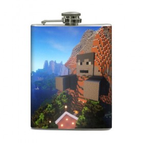 Фляга с принтом MINECRAFT в городе Новоалтайск, металлический корпус | емкость 0,22 л, размер 125 х 94 мм. Виниловая наклейка запечатывается полностью | Тематика изображения на принте: craft | creeper | dungeon | dungeons | earth | game | logo | mine | minecraft | mobile | online | дунгеонс | земля | зомби | игра | крипер | лого | майкрафт | майнкрафт | мобайл | онлайн | подземелье | подземелья