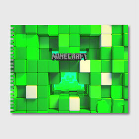 Альбом для рисования с принтом MINECRAFT в городе Новоалтайск, 100% бумага
 | матовая бумага, плотность 200 мг. | Тематика изображения на принте: craft | creeper | dungeon | dungeons | earth | game | logo | mine | minecraft | mobile | online | дунгеонс | земля | зомби | игра | крипер | лого | майкрафт | майнкрафт | мобайл | онлайн | подземелье | подземелья