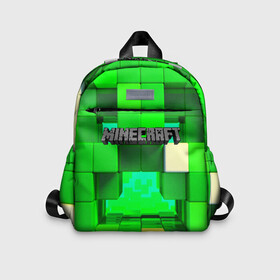 Детский рюкзак 3D с принтом MINECRAFT в городе Новоалтайск, 100% полиэстер | лямки с регулируемой длиной, сверху петелька, чтобы рюкзак можно было повесить на вешалку. Основное отделение закрывается на молнию, как и внешний карман. Внутри дополнительный карман. По бокам два дополнительных кармашка | craft | creeper | dungeon | dungeons | earth | game | logo | mine | minecraft | mobile | online | дунгеонс | земля | зомби | игра | крипер | лого | майкрафт | майнкрафт | мобайл | онлайн | подземелье | подземелья