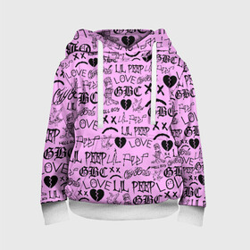 Детская толстовка 3D с принтом LIL PEEP LOGOBOMBING в городе Новоалтайск, 100% полиэстер | двухслойный капюшон со шнурком для регулировки, мягкие манжеты на рукавах и по низу толстовки, спереди карман-кенгуру с мягким внутренним слоем | Тематика изображения на принте: awful things | hell boy | lil peep | lil prince | клауд | клауд рэп | лил пип | пееп. | пост эмо | реп | репер | рэп | рэпер | трэп | хип хоп | эмо трэп