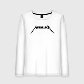 Женский лонгслив хлопок с принтом METALLICA в городе Новоалтайск, 100% хлопок |  | metallica | metallica logo | rock | метал группа | металл | металлика логотип | музыка | рок | трэш метал | хеви метал