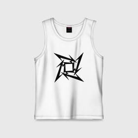 Детская майка хлопок с принтом METALLICA в городе Новоалтайск,  |  | metallica | metallica logo | rock | метал группа | металл | металлика логотип | музыка | рок | трэш метал | хеви метал