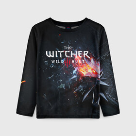 Детский лонгслив 3D с принтом THE WITCHER 3 в городе Новоалтайск, 100% полиэстер | длинные рукава, круглый вырез горловины, полуприлегающий силуэт
 | cd projekt red | ciri | game | geralt | geralt of rivia | gwynbleidd | the witcher | the witcher 3: wild hunt | ведьмак | ведьмак 3: дикая охота | геральт | геральт из ривии | цири | цирилла