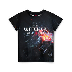 Детская футболка 3D с принтом THE WITCHER 3 в городе Новоалтайск, 100% гипоаллергенный полиэфир | прямой крой, круглый вырез горловины, длина до линии бедер, чуть спущенное плечо, ткань немного тянется | cd projekt red | ciri | game | geralt | geralt of rivia | gwynbleidd | the witcher | the witcher 3: wild hunt | ведьмак | ведьмак 3: дикая охота | геральт | геральт из ривии | цири | цирилла