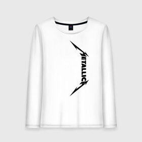 Женский лонгслив хлопок с принтом METALLICA в городе Новоалтайск, 100% хлопок |  | metallica | metallica logo | rock | метал группа | металл | металлика логотип | музыка | рок | трэш метал | хеви метал
