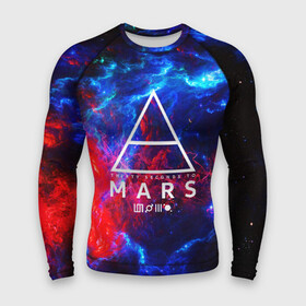 Мужской рашгард 3D с принтом 30 SECONDS TO MARS в городе Новоалтайск,  |  | 30 seconds to mars | 30 секунд до марса | джаред лето