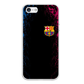 Чехол для iPhone 5/5S матовый с принтом FC BARCA в городе Новоалтайск, Силикон | Область печати: задняя сторона чехла, без боковых панелей | barcelona | fc barca | барка | барселона