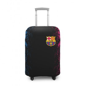 Чехол для чемодана 3D с принтом FC BARCA в городе Новоалтайск, 86% полиэфир, 14% спандекс | двустороннее нанесение принта, прорези для ручек и колес | barcelona | fc barca | барка | барселона