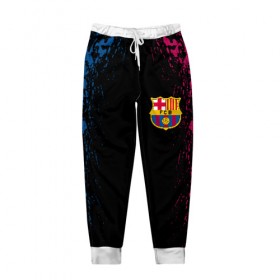 Мужские брюки 3D с принтом FC BARCA в городе Новоалтайск, 100% полиэстер | манжеты по низу, эластичный пояс регулируется шнурком, по бокам два кармана без застежек, внутренняя часть кармана из мелкой сетки | Тематика изображения на принте: barcelona | fc barca | барка | барселона