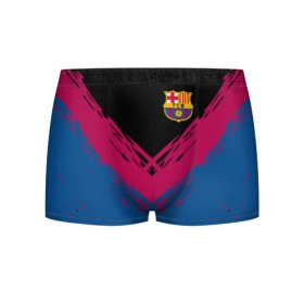 Мужские трусы 3D с принтом FC BARCA в городе Новоалтайск, 50% хлопок, 50% полиэстер | классическая посадка, на поясе мягкая тканевая резинка | barcelona | fc barca | барка | барселона
