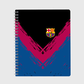 Тетрадь с принтом FC BARCA в городе Новоалтайск, 100% бумага | 48 листов, плотность листов — 60 г/м2, плотность картонной обложки — 250 г/м2. Листы скреплены сбоку удобной пружинной спиралью. Уголки страниц и обложки скругленные. Цвет линий — светло-серый
 | barcelona | fc barca | барка | барселона