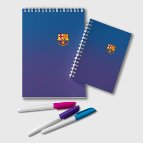 Блокнот с принтом FC BARCA в городе Новоалтайск, 100% бумага | 48 листов, плотность листов — 60 г/м2, плотность картонной обложки — 250 г/м2. Листы скреплены удобной пружинной спиралью. Цвет линий — светло-серый
 | barcelona | fc barca | барка | барселона