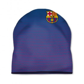 Шапка 3D с принтом FC BARCA в городе Новоалтайск, 100% полиэстер | универсальный размер, печать по всей поверхности изделия | barcelona | fc barca | барка | барселона